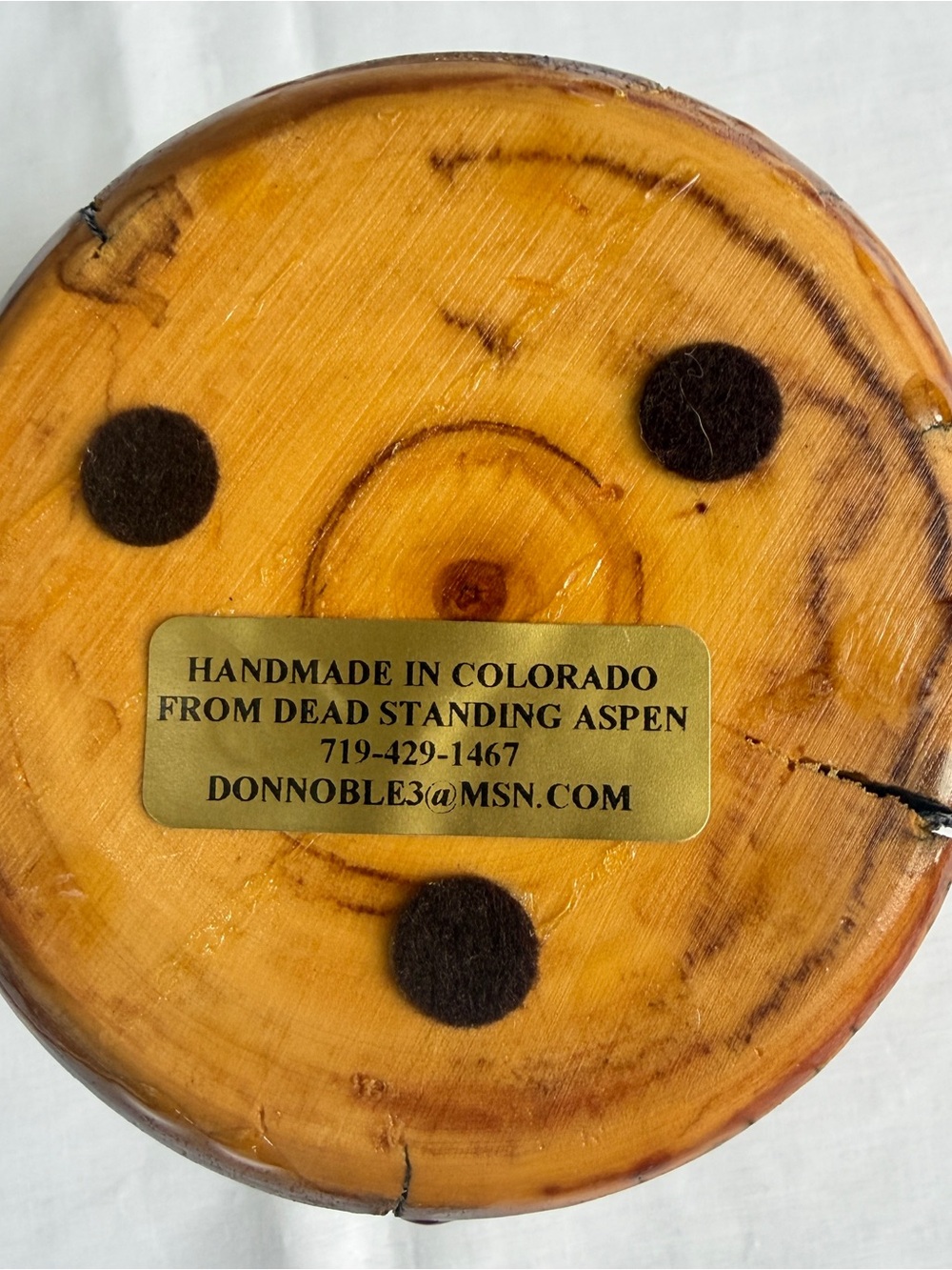 Aspen Dead Standing Wood Votive‎ Candle Holder Handcrafted By Dan Noble Colorado - Picture 6 of 12